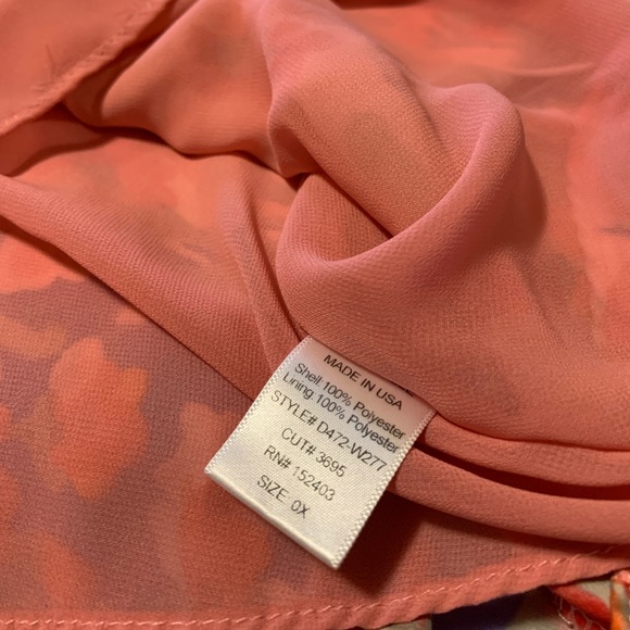 Marybelle Retro Floral Tieback Dress Sz 0x - Picture 11 of 13